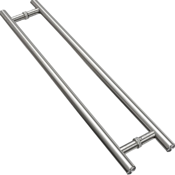 1500mm Brushed Stainless Steel T-Pull Handle. 1200mm CTC.