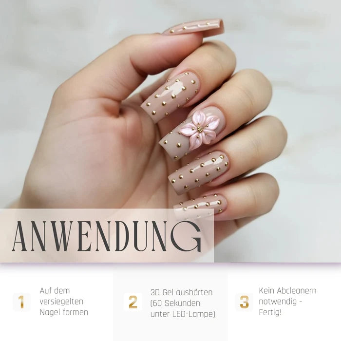 3D Flower Gel · Satin Gold 15ml