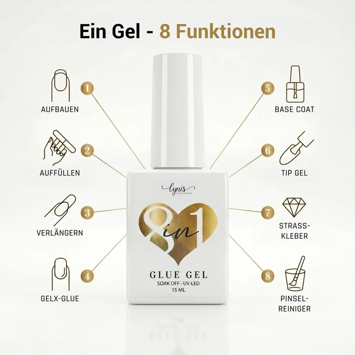 8 in 1 Glue Gel ∙ 15ml