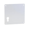 Aluminium Push Plate with Cylinder Keyhole Cutout