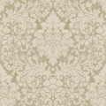 American Archive Brown Flocked Baroque Wallpaper 331770