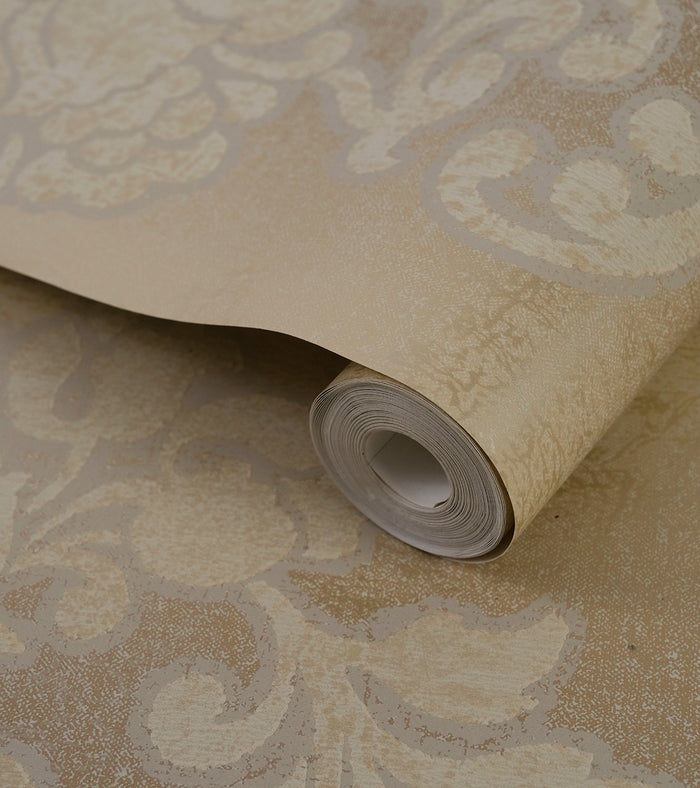 American Archive Dappled Gold Baroque Wallpaper 331781