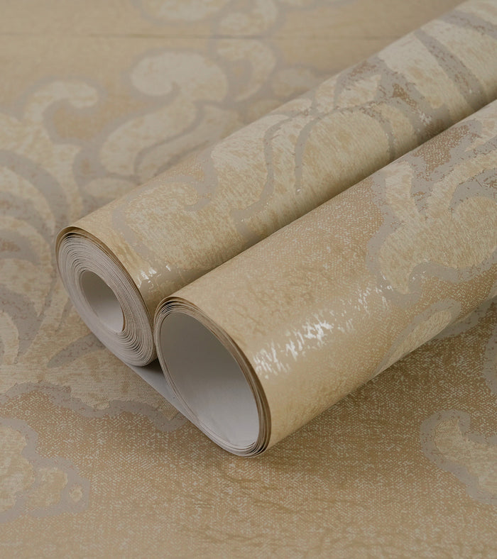 American Archive Dappled Gold Baroque Wallpaper 331781