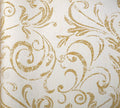 American Archive Flocked Gold Damask Wallpaper 331708