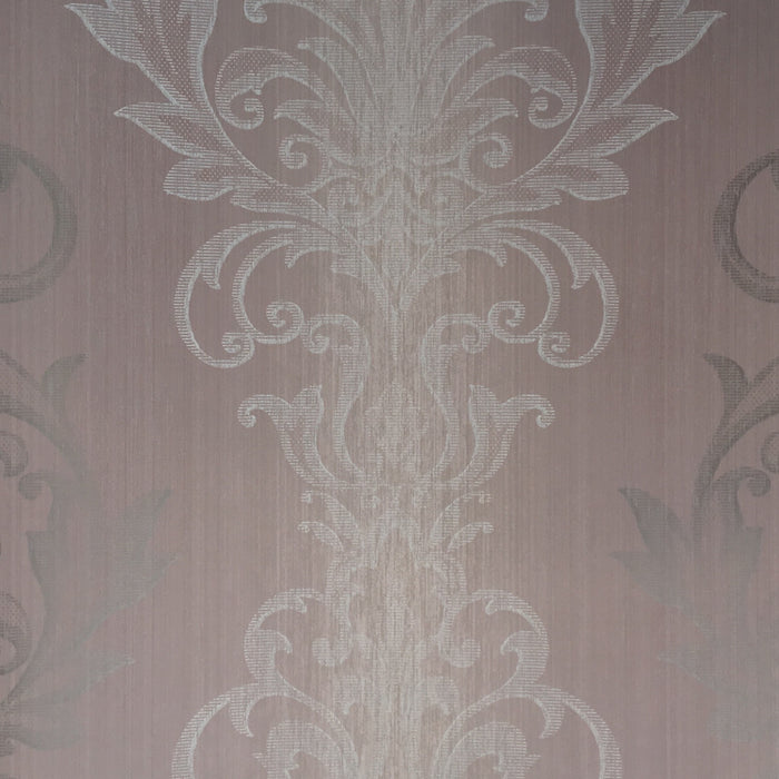 American Archive Gray Modern Damask Wallpaper 331794