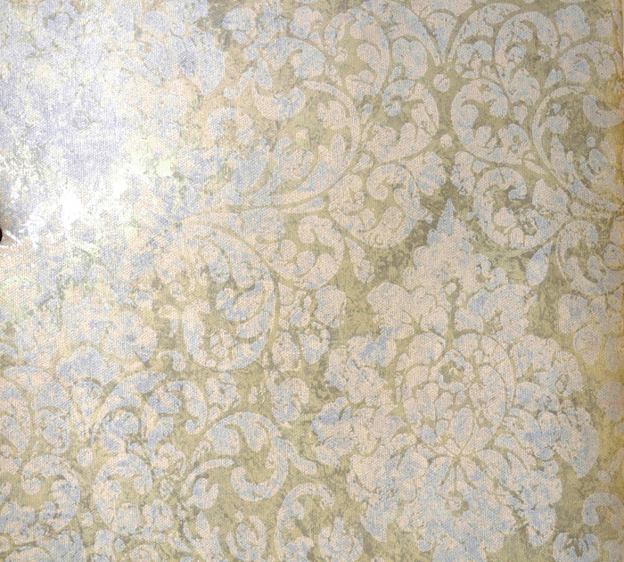 American Archive Sage Flocked Baroque Moire Wallpaper 331768