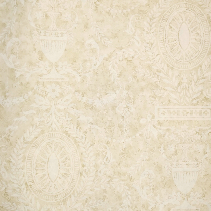 American Classic Beige Contemporary Moire Wallpaper 330844