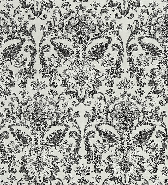 American Classic Black and White Baroque Wallpaper 330800