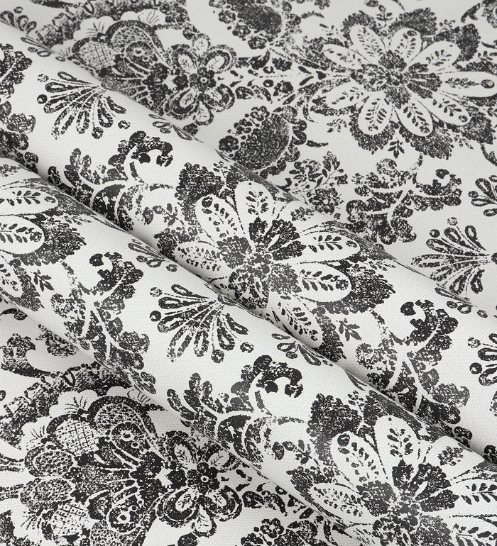 American Classic Black and White Baroque Wallpaper 330800