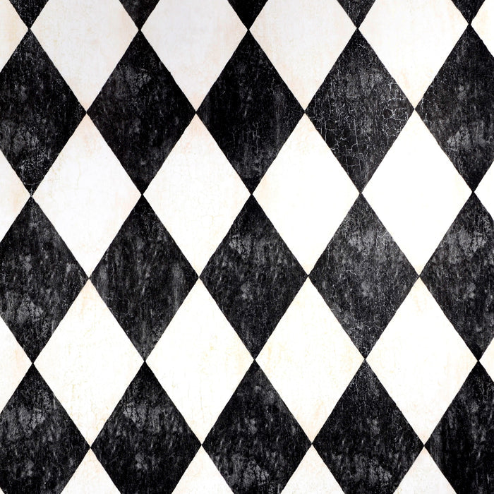 American Classic Black and White Harlequin Wallpaper 330832