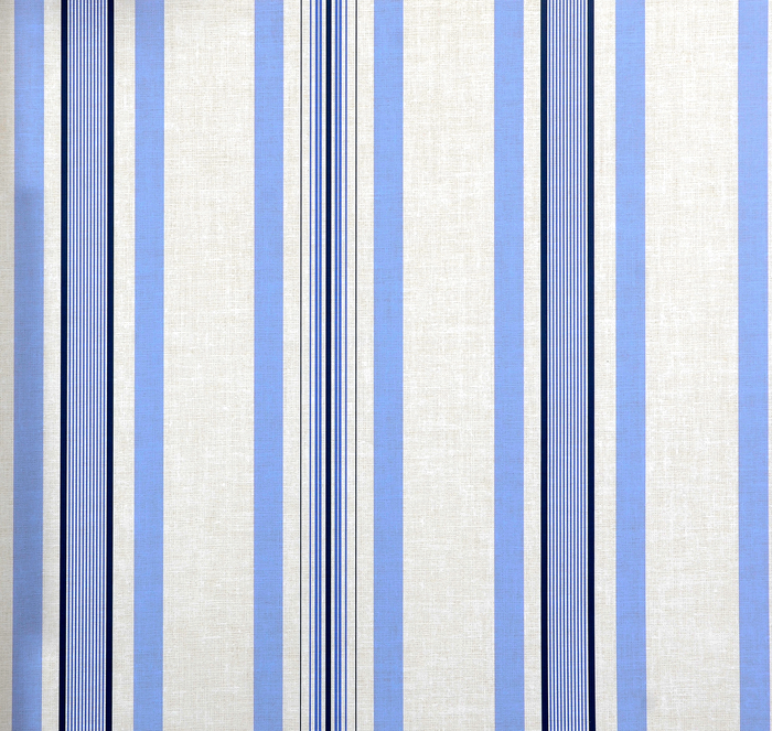 American Classic Blue Cream Hairline Stripes Wallpaper 330840