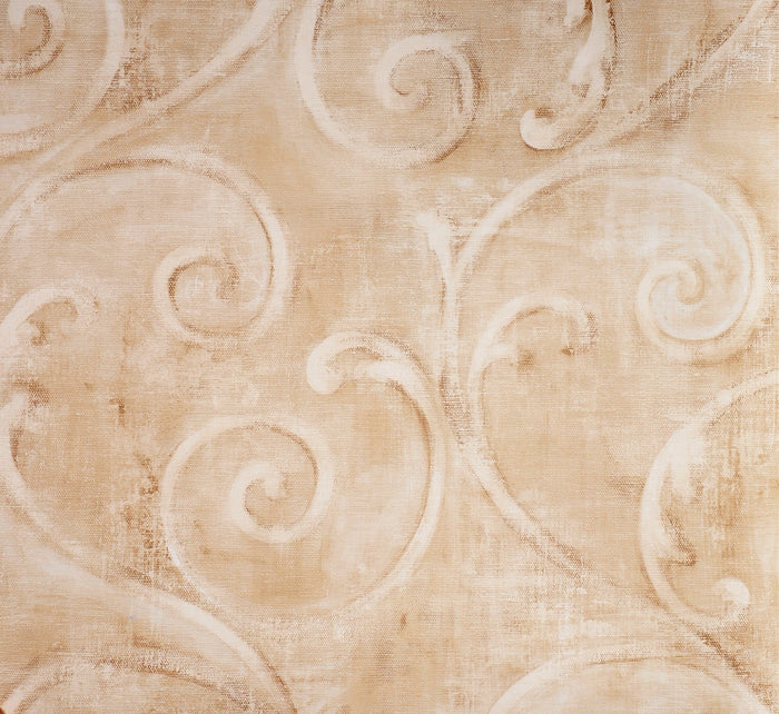 American Classic Brown Smudged Floral Swirls Wallpaper 330814