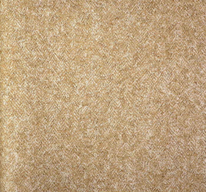 American Classic Mud Brown Printed Herringbone Wallpaper 330863