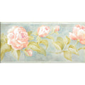 American Classic Pink Blue Roses Motif Wallpaper 330877