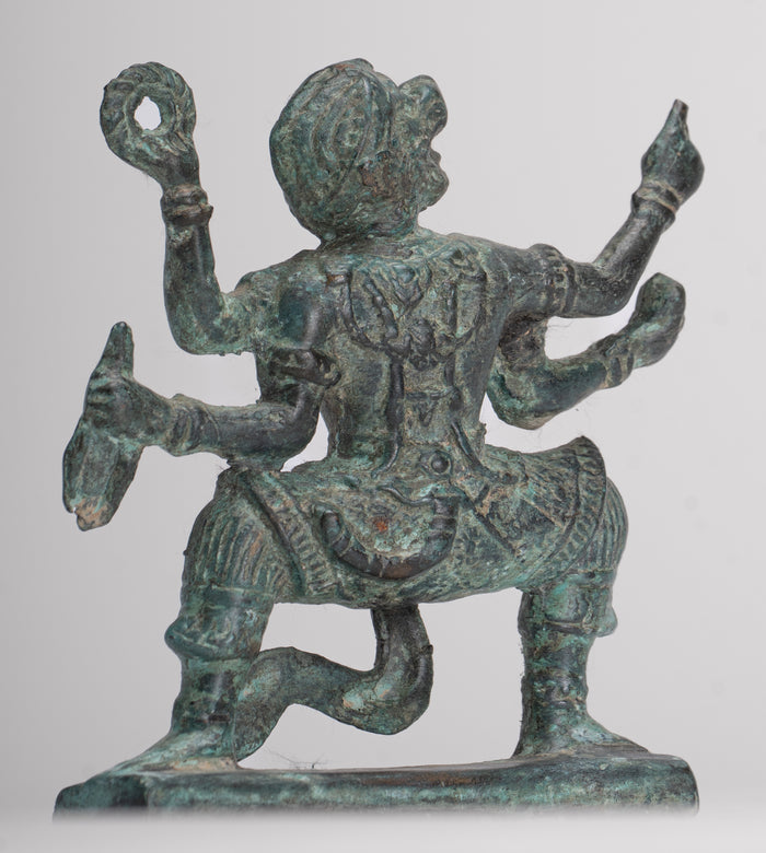 Antique Thai Style Hindu God Hanuman Statue - 12cm/5" Tall