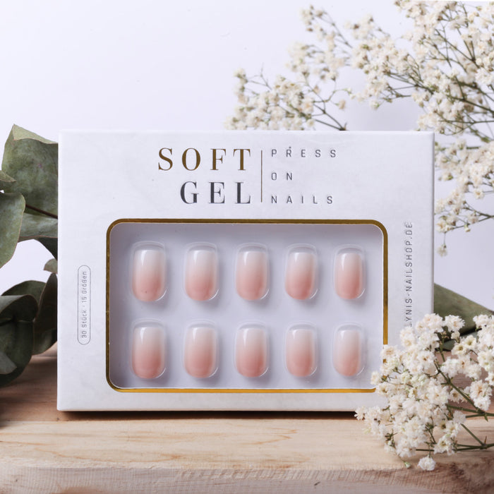 Babyboomer Square · Soft Gel · Press on Nails