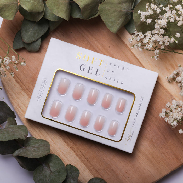 Babyboomer Square · Soft Gel · Press on Nails
