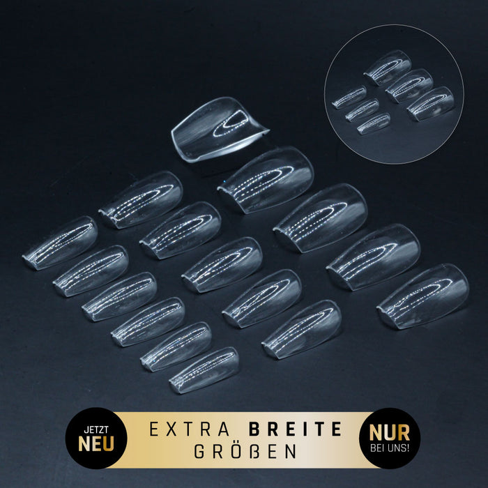 Ballerina extra kurz · Clear · Press On Tips