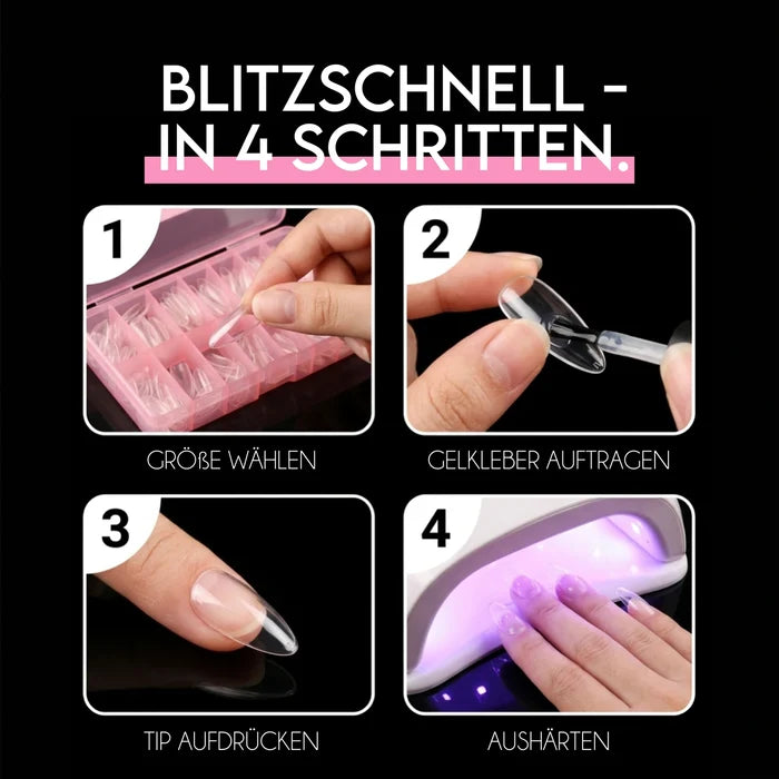 Ballerina L · Sculpted Pressonnails · Soft Gel Tips