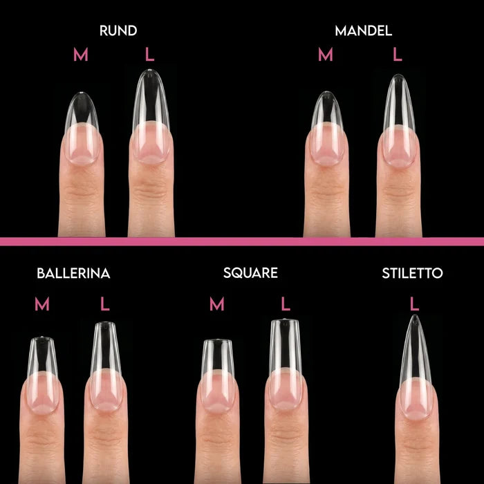 Ballerina L · Sculpted Pressonnails · Soft Gel Tips