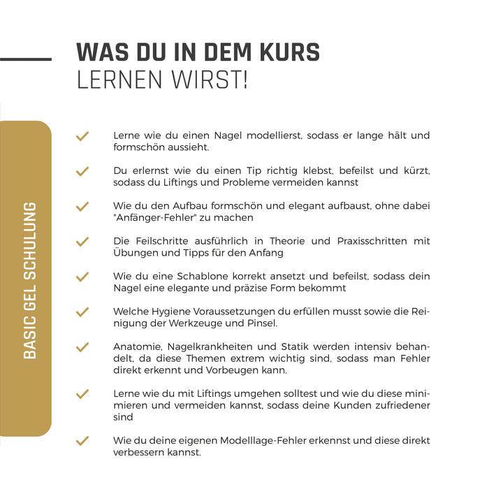 Basic Gel Schulung · Haltbare & schöne Nägel leicht gemacht