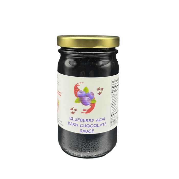 Blueberry Acai berry Dark Chocolate Sauce 8oz. - Tubac Gourmet Foods