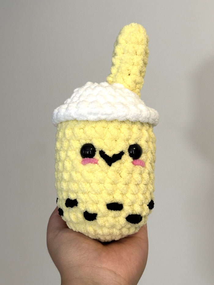 Boba Tea Plushie Crochet Kit for Beginners