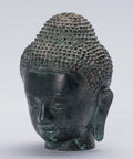 Buddha Statue - Antique Khmer Style Bronze Enlightenment Phnom Da Buddha Statue - 15cm/6"