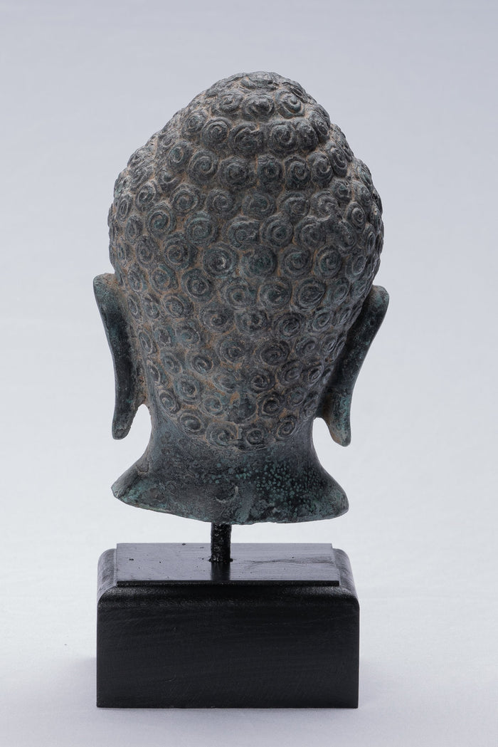 Buddha Statue - Antique Khmer Style Bronze Enlightenment Phnom Da Buddha Statue - 25cm/10"