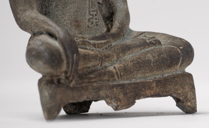 Buddha Statue - Antique Sukhothai Style Thai Enlightenment Buddha Statue - 11cm/4"