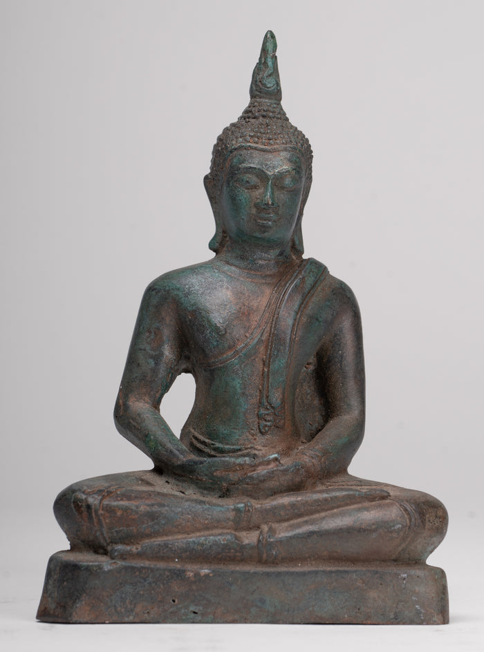 Buddha Statue - Antique Sukhothai Style Thai Meditation Buddha Statue - 15.5cm/6"