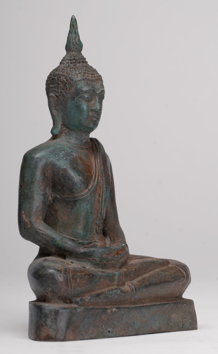 Buddha Statue - Antique Sukhothai Style Thai Meditation Buddha Statue - 15.5cm/6"