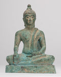 Buddha Statue - Antique Thai Style Bronze Chiang Saen Enlightenment Buddha Statue - 15.5cm/6"