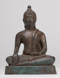 Buddha Statue - Antique Thai Style Bronze Chiang Saen Enlightenment Buddha Statue - 15cm/6"