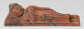 Buddha Statue - Antique Thai Style Wood Reclining Nirvana Buddha Statue - 30cm/12" Long