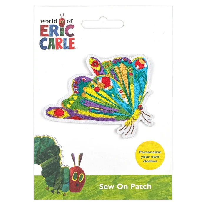 Butterfly Sew / Iron On Patch Eric Carle's World - Diavazo Greek Books