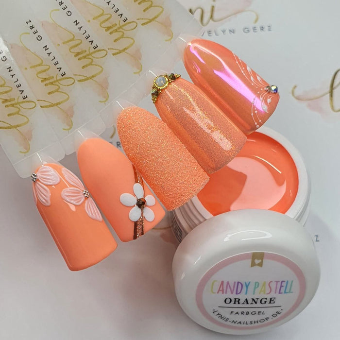 Candy Pastell Orange · Farbgel 5ml*