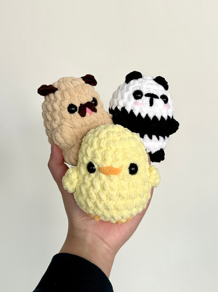 Crochet Mini Panda Plushie