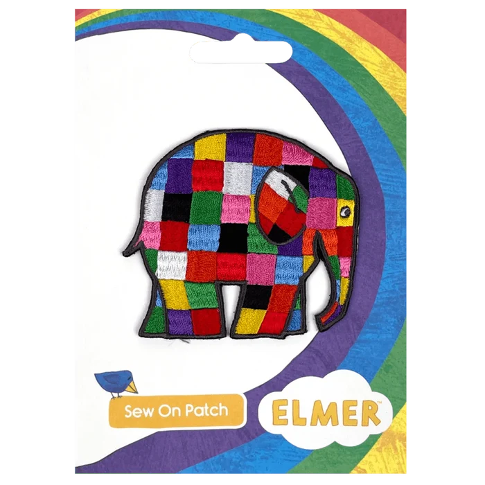 Elmer Walking Right Sew / Iron On Patch - Diavazo Greek Books