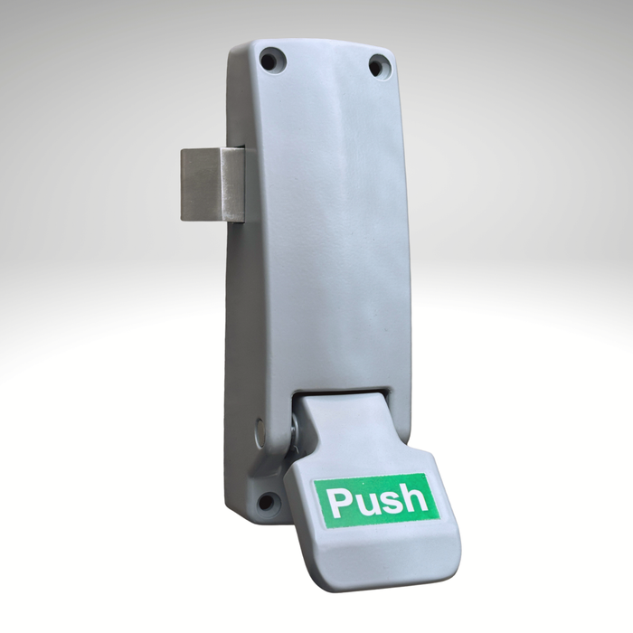 Emergency Exit Push Pad Device with reversable latch