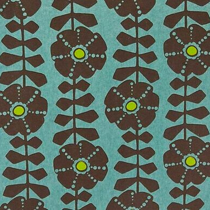 Flamenco Brown Floral Design Wallpaper 320714