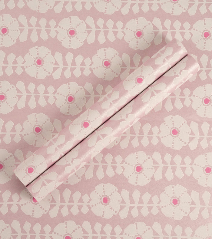 Flamenco Pink Floral Design Wallpaper 320712