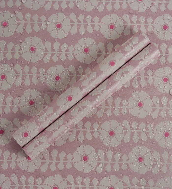 Flamenco Pink Floral Design Wallpaper 320712