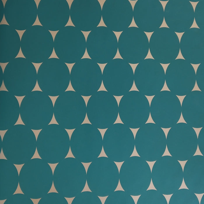 Gracia Cobalt Blue Oval Mod Wallpaper 301252