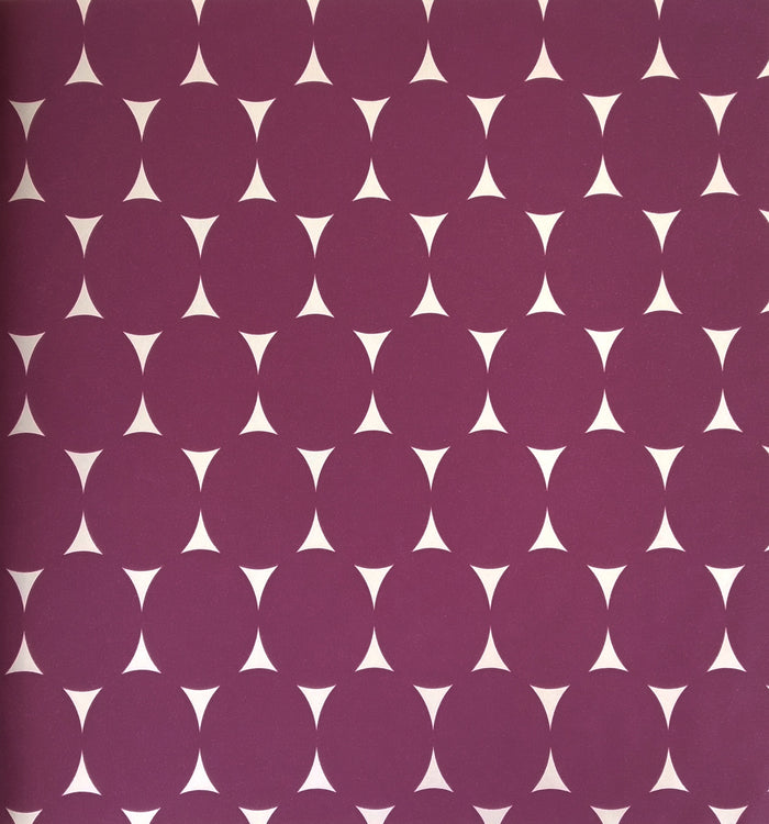 Gracia Magenta Pink Oval Mod Wallpaper 301253