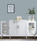 Gracia Sly Blue Oval Mod Wallpaper 301254