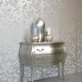 Gracia Sparkling Silver Nature Wallpaper 301212