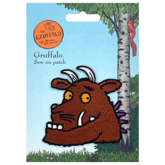 Gruffalo Head Sew / Iron On Patch - Γκρούφαλο - Diavazo Greek Books