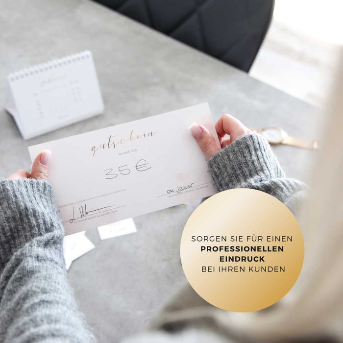 Gutscheine für Nagelstudios (50er Set)
