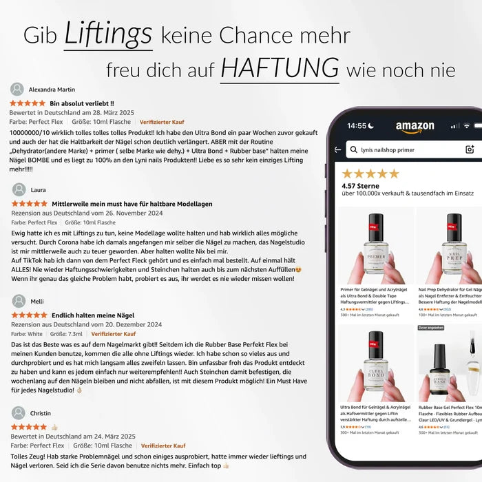 Haftungswunder-Set für wochenlange Nägel ohne Liftings*